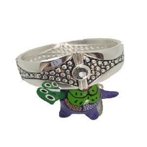 Women's High Polished Silver Color Cuff Bangle Bracelet